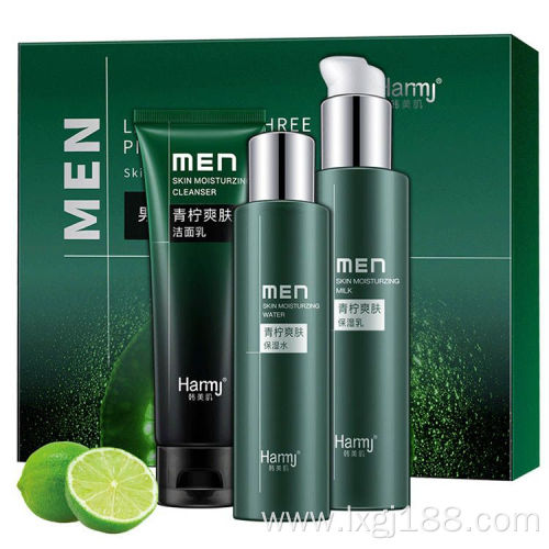 face oil control anti acne men skin care set